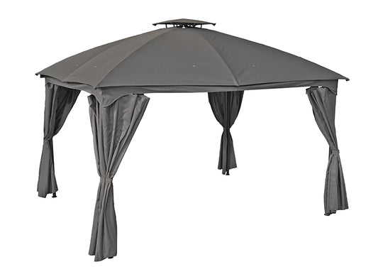 Pavillon KAMA 3,6×3 m – Moderner Gartenpavillon in Anthrazit