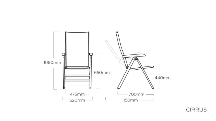 Kettler – CIRRUS Multipositionssessel Teak