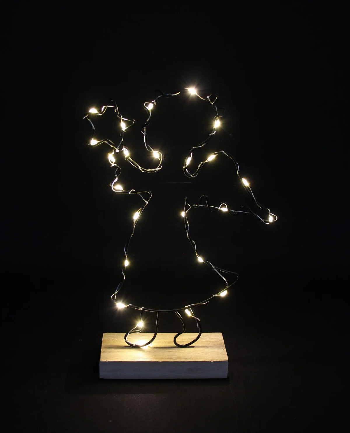 LED-Deko "Engel mit Stern"