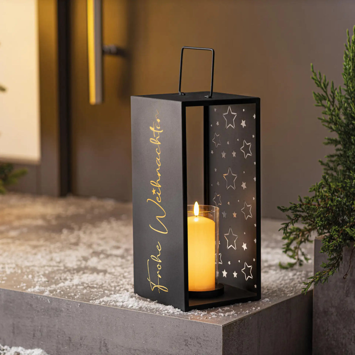 Laterne "Frohe Weihnachten"