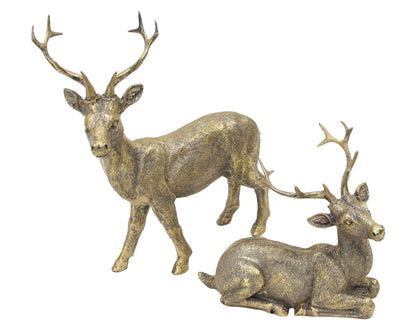 Deko-Hirsch "Golden", 2er Set