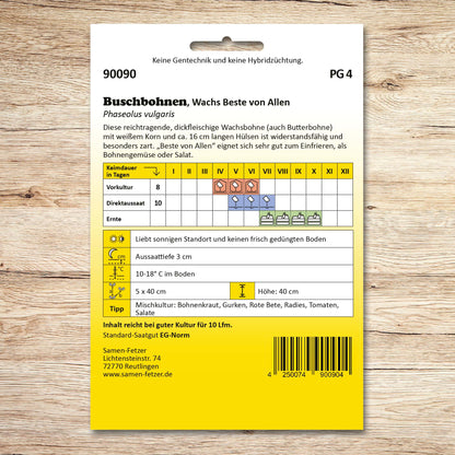 Buschbohnen Beste von Allen