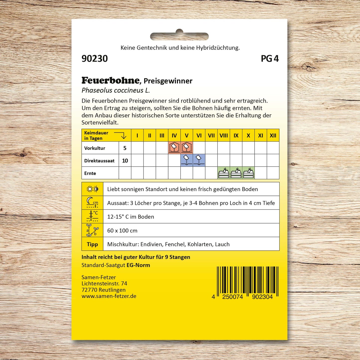 Feuerbohnen Preisgewinner