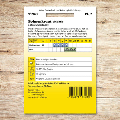 Bohnenkraut einjährig