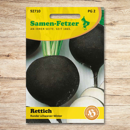 Rettich Runder Schwarzer