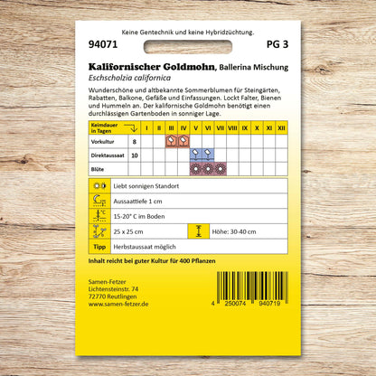 Kalifornischer Goldmohn Ballerina Mischung