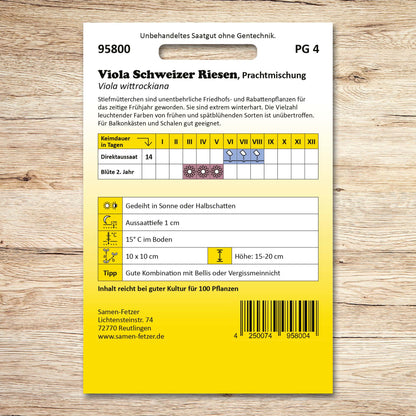 Stiefmütterchen Prachtmischung