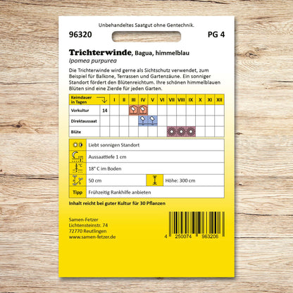 Trichterwinde Himmelblau Bagua