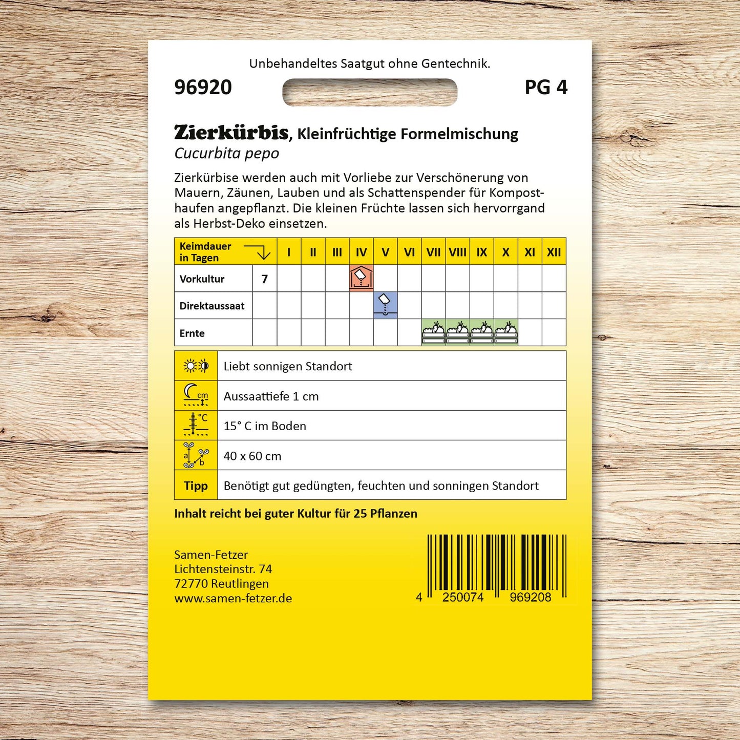 Zierkürbis Kleinfrüchtige Formelmischung