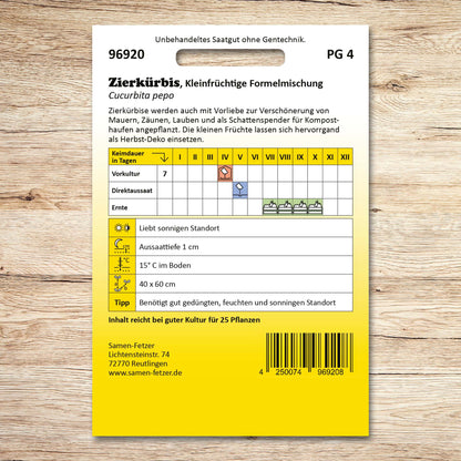 Zierkürbis Kleinfrüchtige Formelmischung