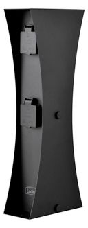 Ledino Steckdosenpfosten 2er Connect D2A, anthrazit, Outdoor