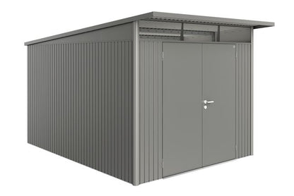 Biohort Gerätehaus Highline – konfigurierbar - silber-metallic