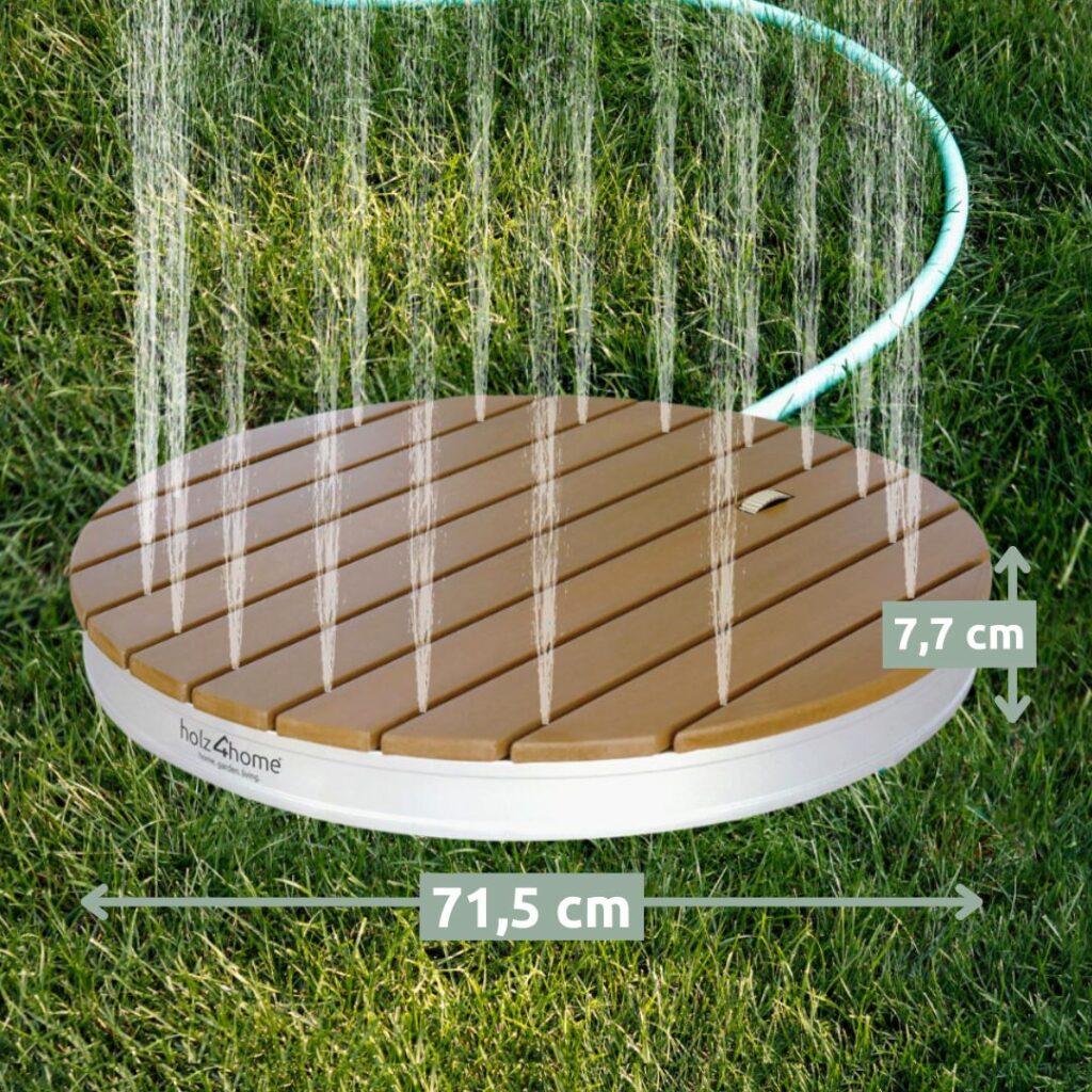 Bodendusche rund mit Zubehör 71.5 x 7.7 cm