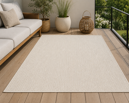 Outdoorteppich 160 × 200 cm – stilvoller Komfort für Terrasse & Balkon