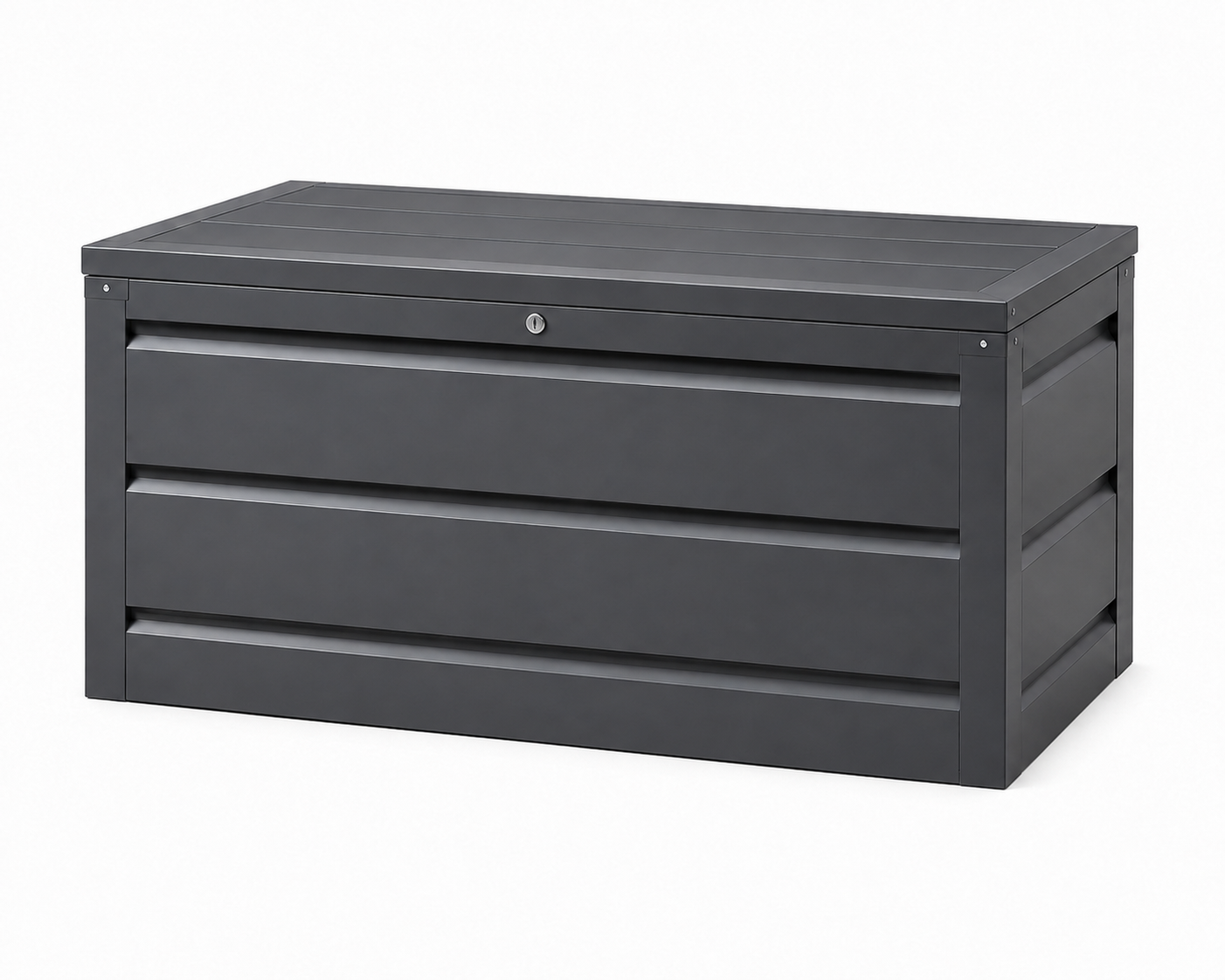 Garten-Aufbewahrungsbox Anthrazit 138 × 62 × 65 cm – Wetterfest & Robust
