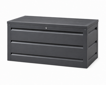 Garten-Aufbewahrungsbox Anthrazit 138 × 62 × 65 cm – Wetterfest & Robust