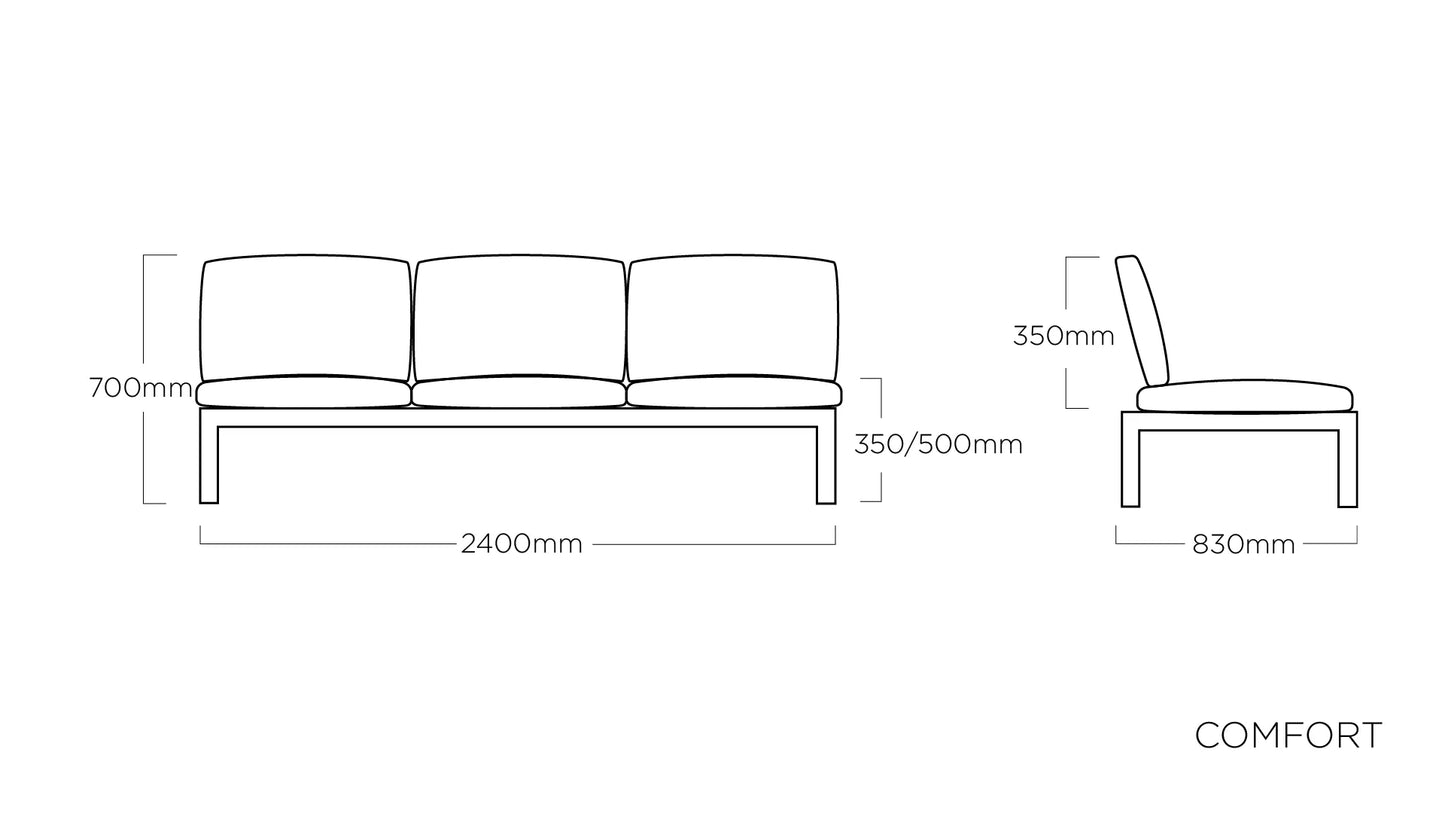 Kettler - COMFORT 3-Sitzer