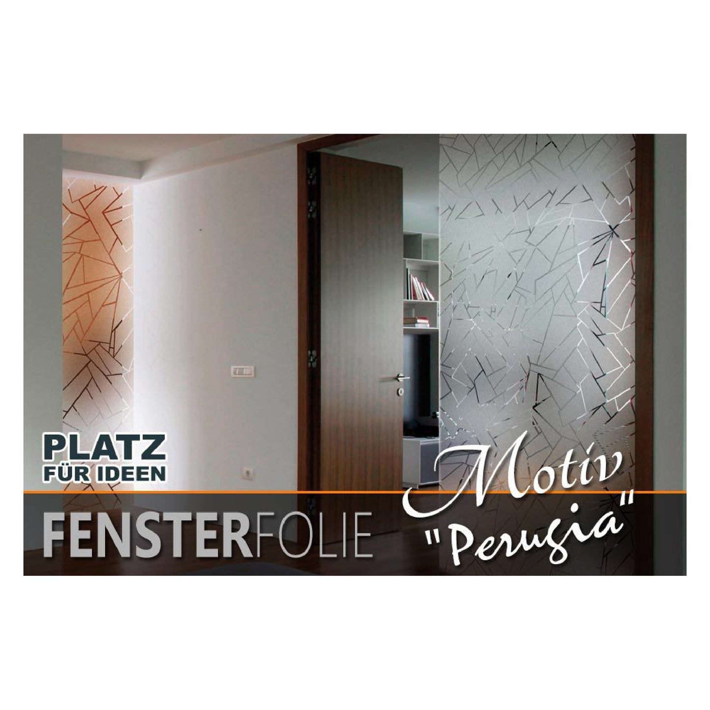 Fenster Dekorfolie satiniert „PERUGIA“, PREMIUM