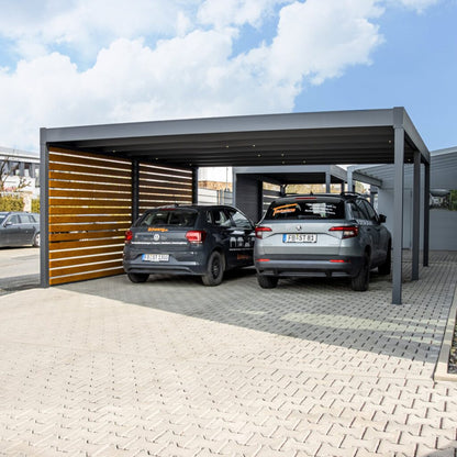 Flachdach-Doppelcarport C600+ (konfigurierbar)