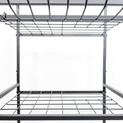 Garten Organizer Schwarz – Platzsparender Werkzeugständer für Schaufeln, Besen & Gartengeräte – Stabil & Praktisch für Garage und Schuppen