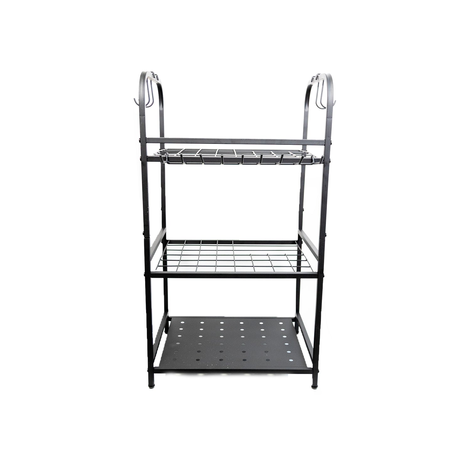 Garten Organizer Schwarz – Platzsparender Werkzeugständer für Schaufeln, Besen & Gartengeräte – Stabil & Praktisch für Garage und Schuppen