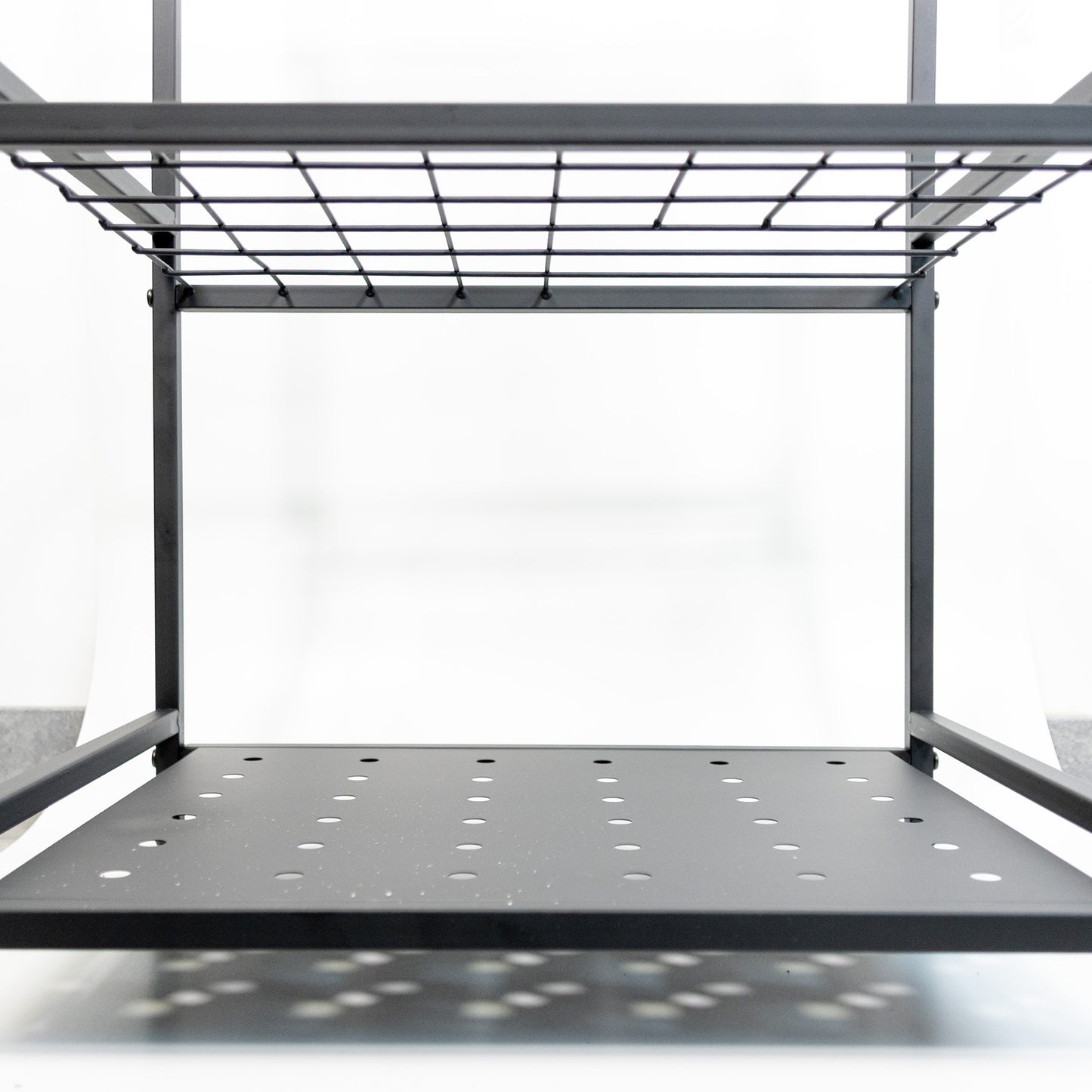 Garten Organizer Schwarz – Platzsparender Werkzeugständer für Schaufeln, Besen & Gartengeräte – Stabil & Praktisch für Garage und Schuppen