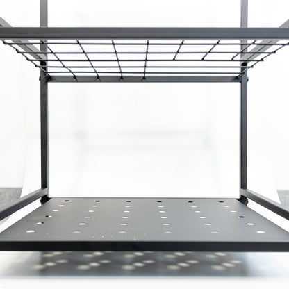 Garten Organizer Schwarz – Platzsparender Werkzeugständer für Schaufeln, Besen & Gartengeräte – Stabil & Praktisch für Garage und Schuppen