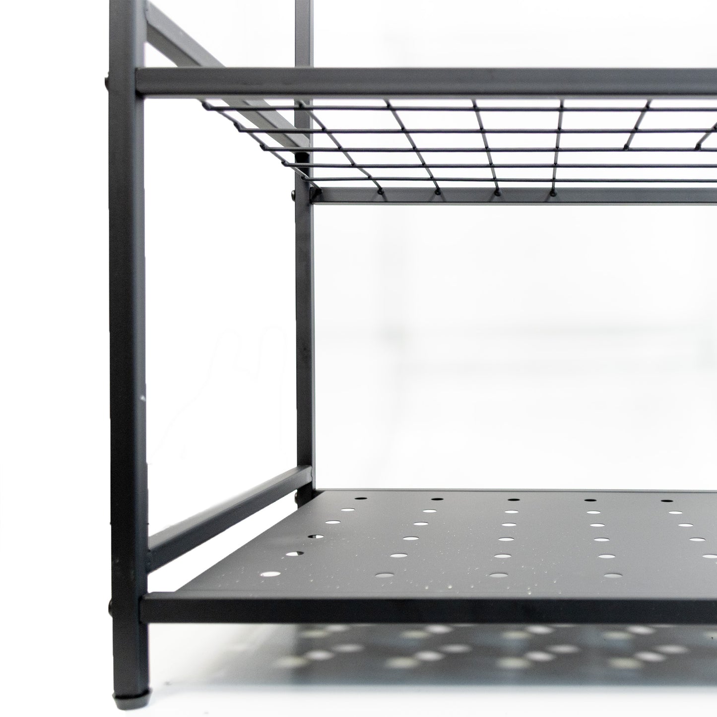 Garten Organizer Schwarz – Platzsparender Werkzeugständer für Schaufeln, Besen & Gartengeräte – Stabil & Praktisch für Garage und Schuppen