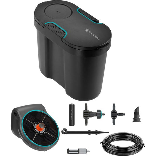 GARDENA Solar-Bewässerung AquaBloom Set, inkl. Wasserbehälter, Bewässerungssteuerung