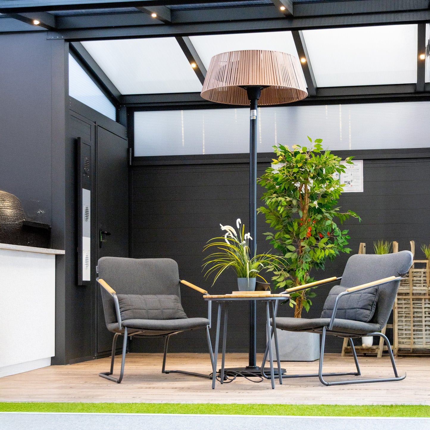 Standheizstrahler, Heizstrahler braun