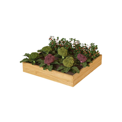 Hochbeet aus Holz mit Vlieseinlage