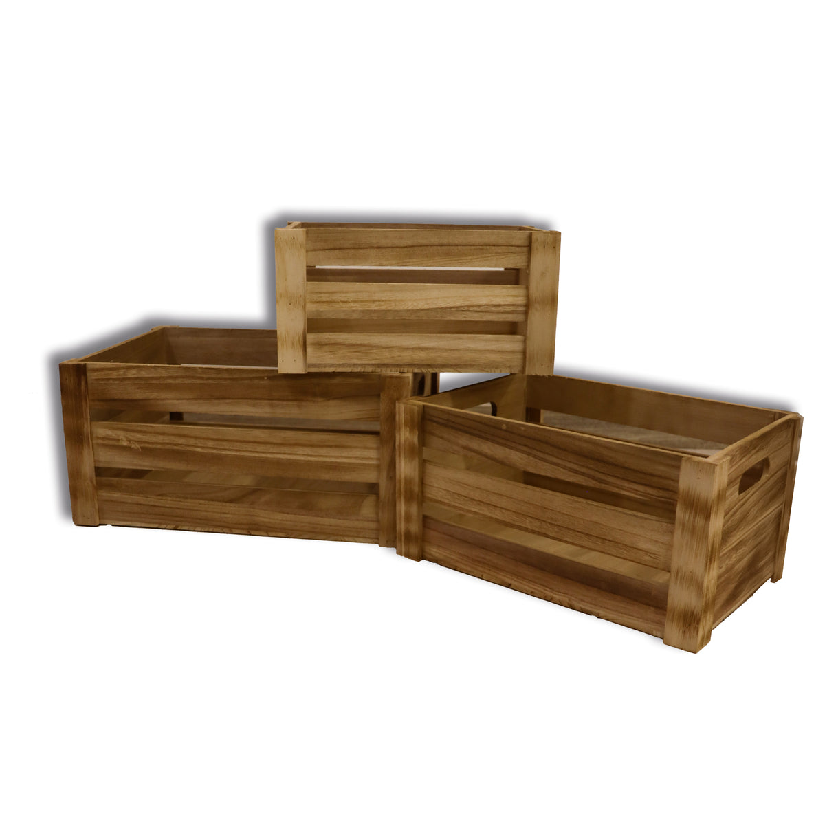 Holzkiste Basic 3er Set – Dekorative Holzkisten für Zuhause – Schweng Shop