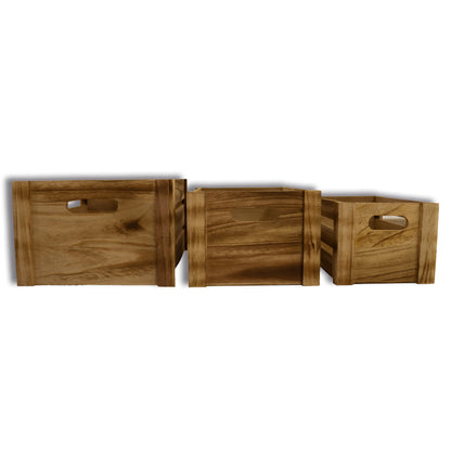 Holzkiste Basic 3er Set