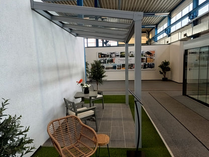 Schweng Terrassenüberdachung S350 Silbergrau - 3,00m x 2,00m - ohne Montage