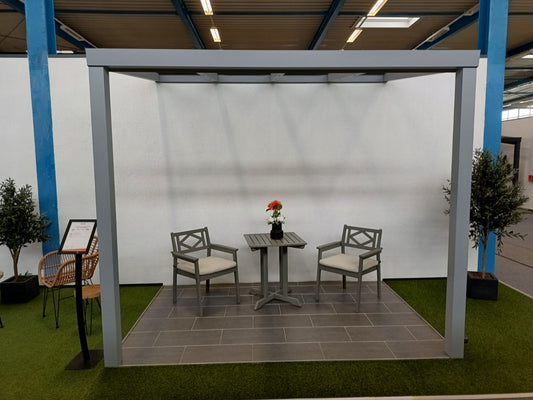 Schweng Terrassenüberdachung S350 Silbergrau - 3,00m x 2,00m - ohne Montage