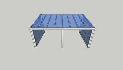 Schweng Sommergarten S400 – Glasschiebewand Ideal 38 links & rechts