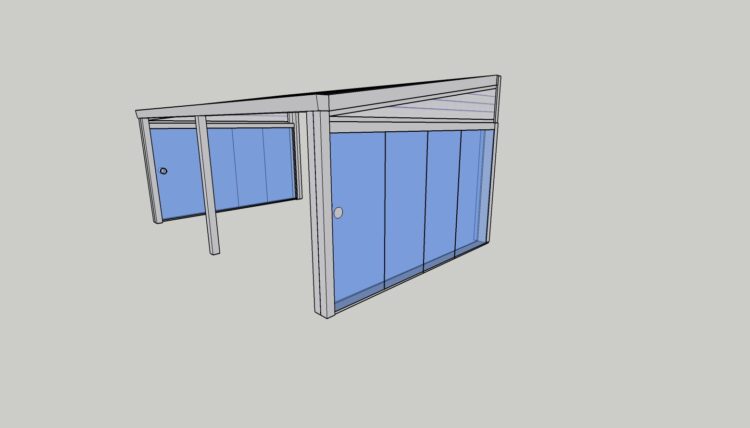 Schweng Sommergarten S400 – Glasschiebewand Ideal 38 links & rechts