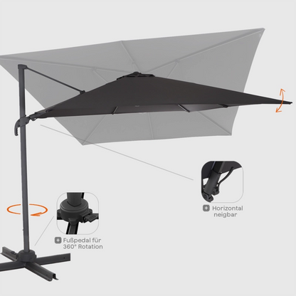 California N+ Ampelschirm | 300x300 cm | eckig