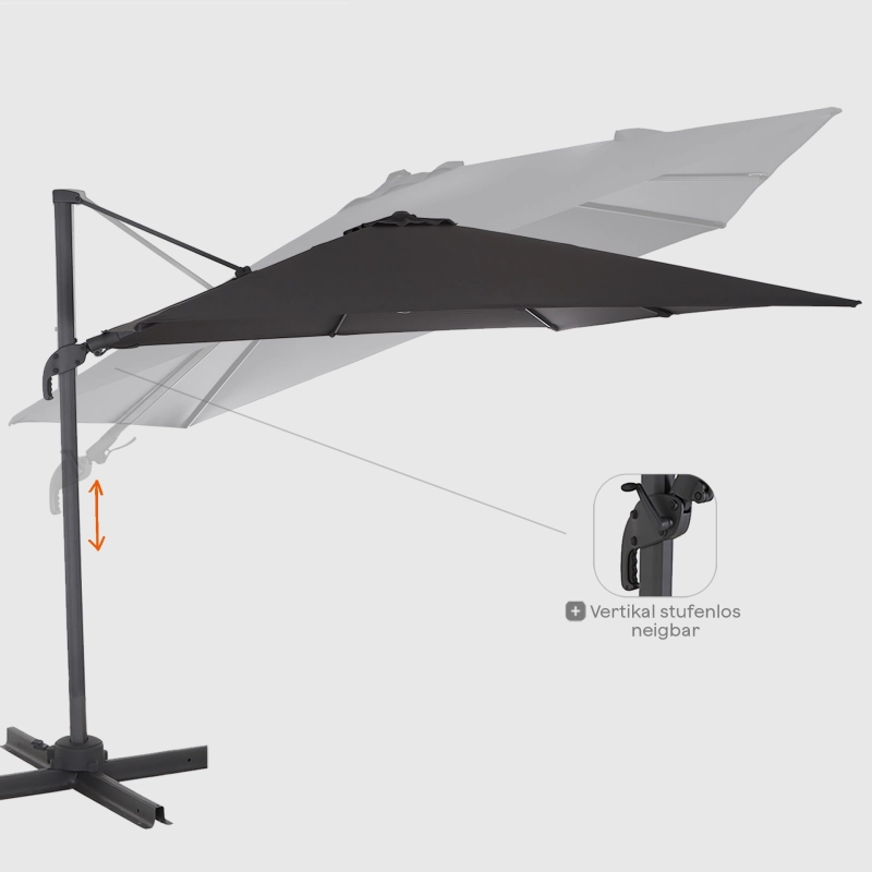 California N+ Ampelschirm | 300x300 cm | eckig