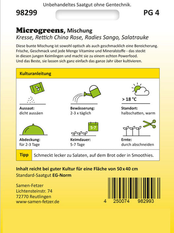Microgreens (Bio) Mischung