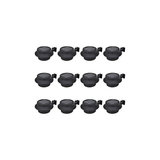 Gartenleuchte Außenlampe Solar Zaunlichter 12 Stk LED Gartenlampe
