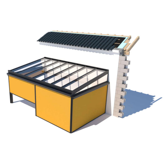 Schweng VSZ 125 – Senkrechtmarkise - Silbergrau - Breite 4,25 m