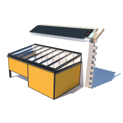 Solaroll SF 11- Senkrechtmarkise - Verkehrsweiß RAL 9016 - Breite 2,00 m