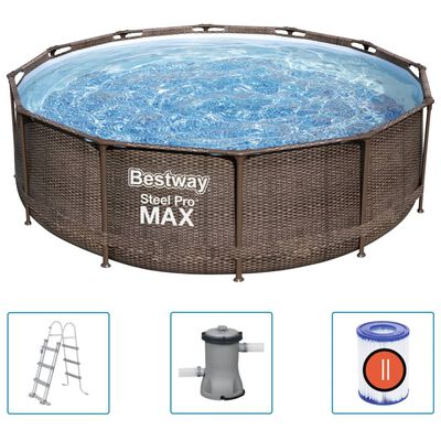 Bestway Steel Pro MAX Swimmingpool-Set Deluxe Series Rund