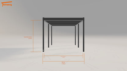#DE Schweng Flachdachcarport C600 (ID 5m23qq) 