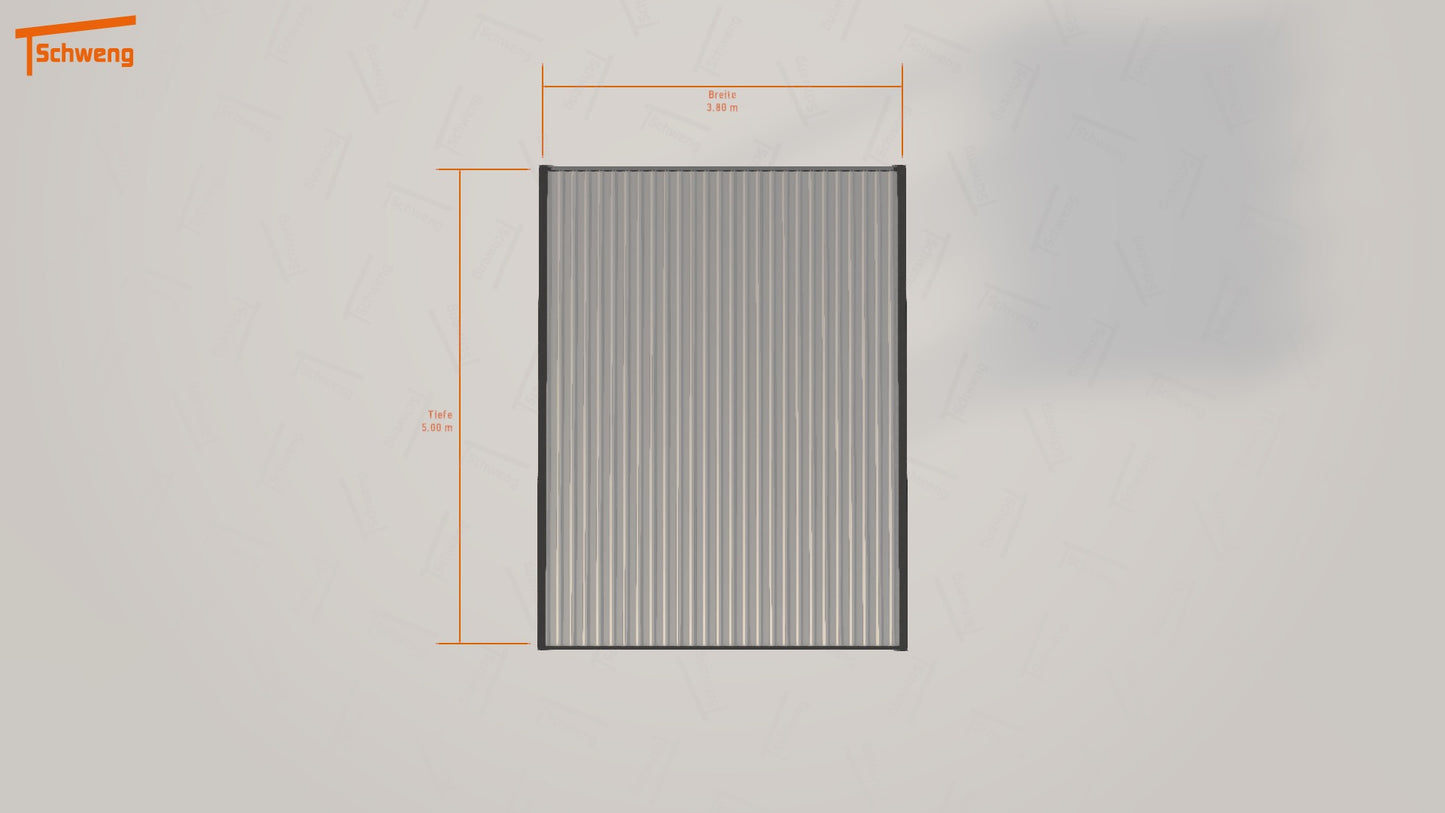 #DE Schweng Flachdachcarport C600 (ID 5m23qq) 