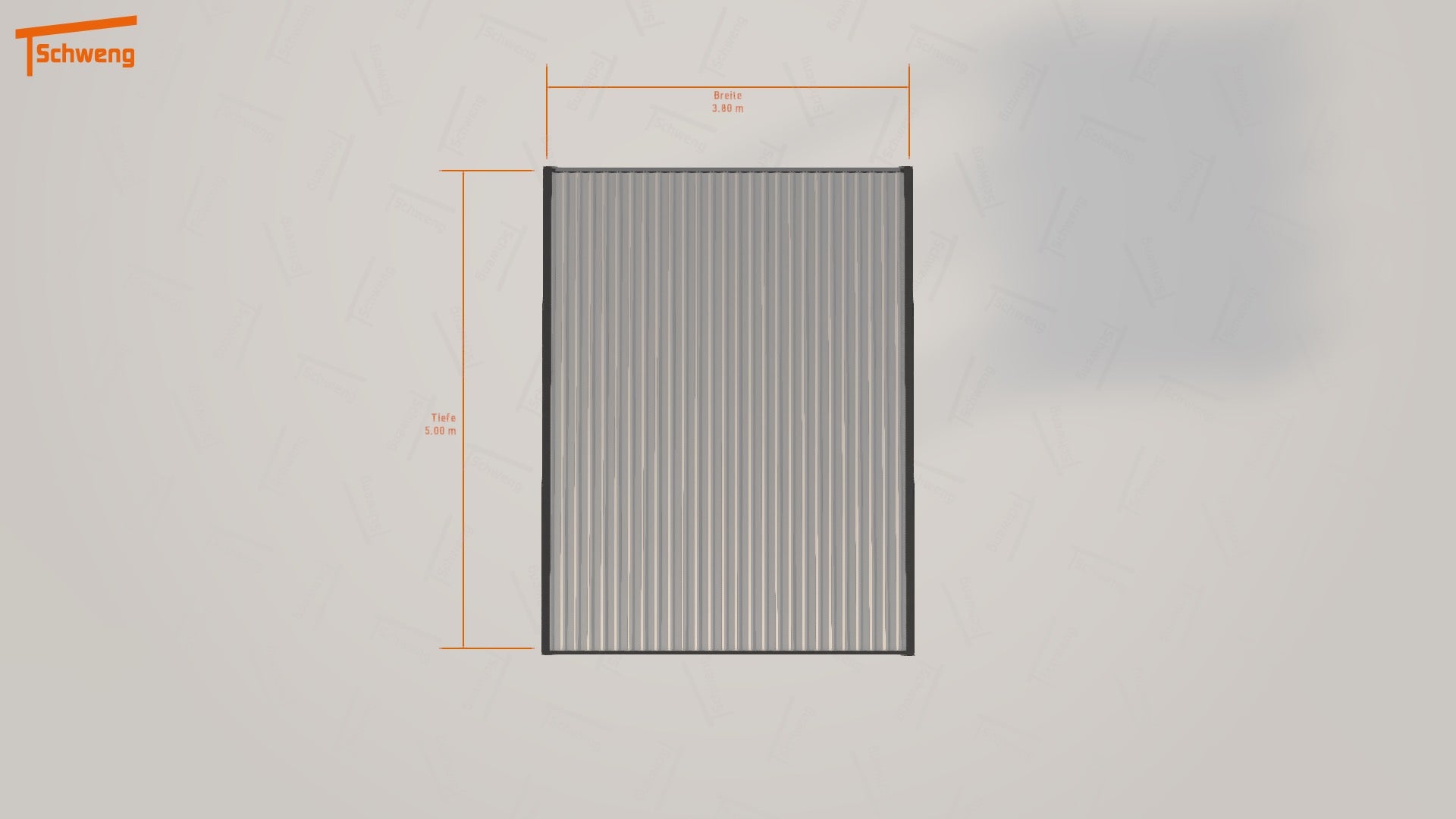 #DE Schweng Flachdachcarport C600 (ID 5m23qq) 