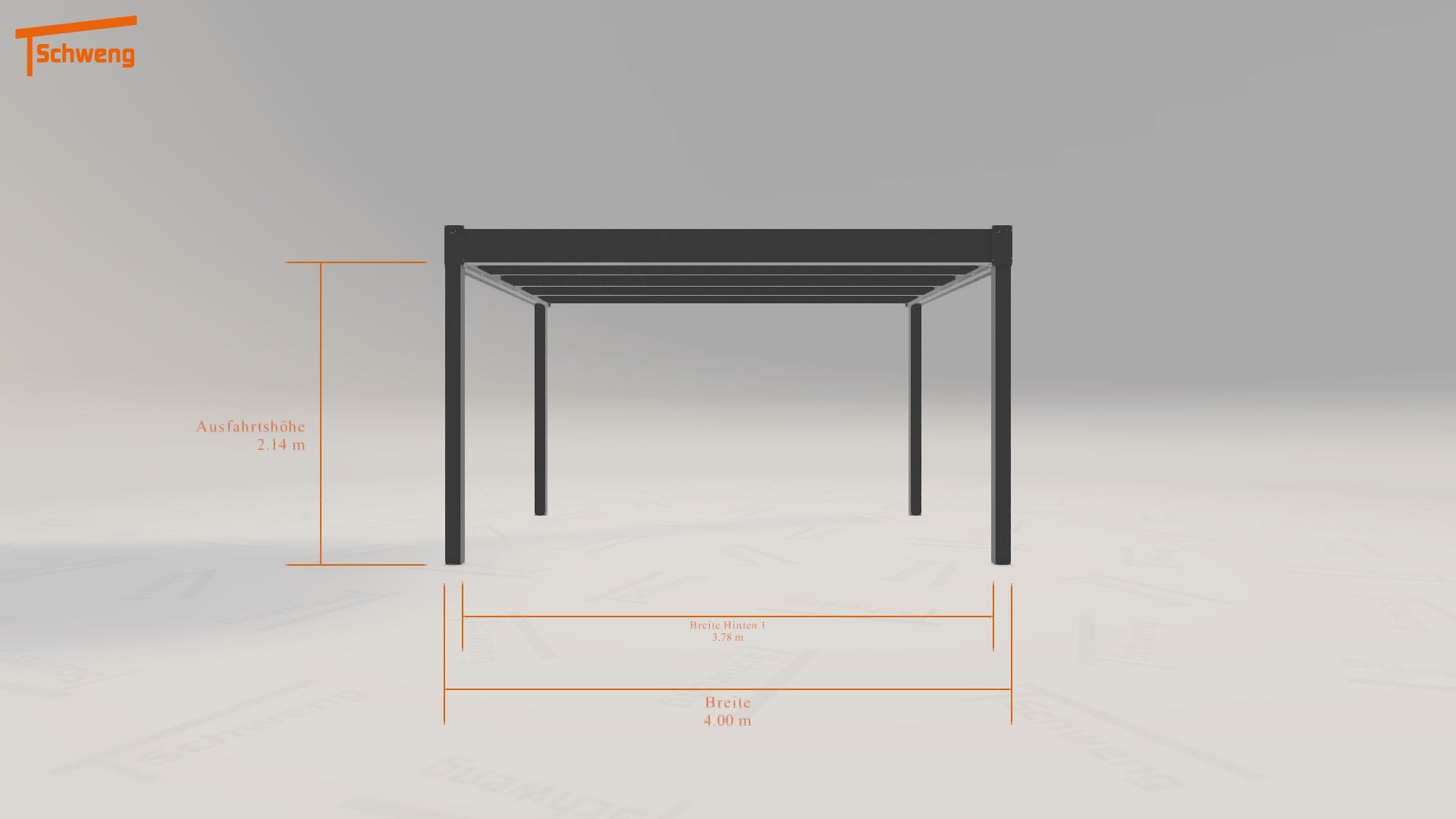 #DE Schweng Flachdachcarport C600 (ID 5m2gj4) #MTG 