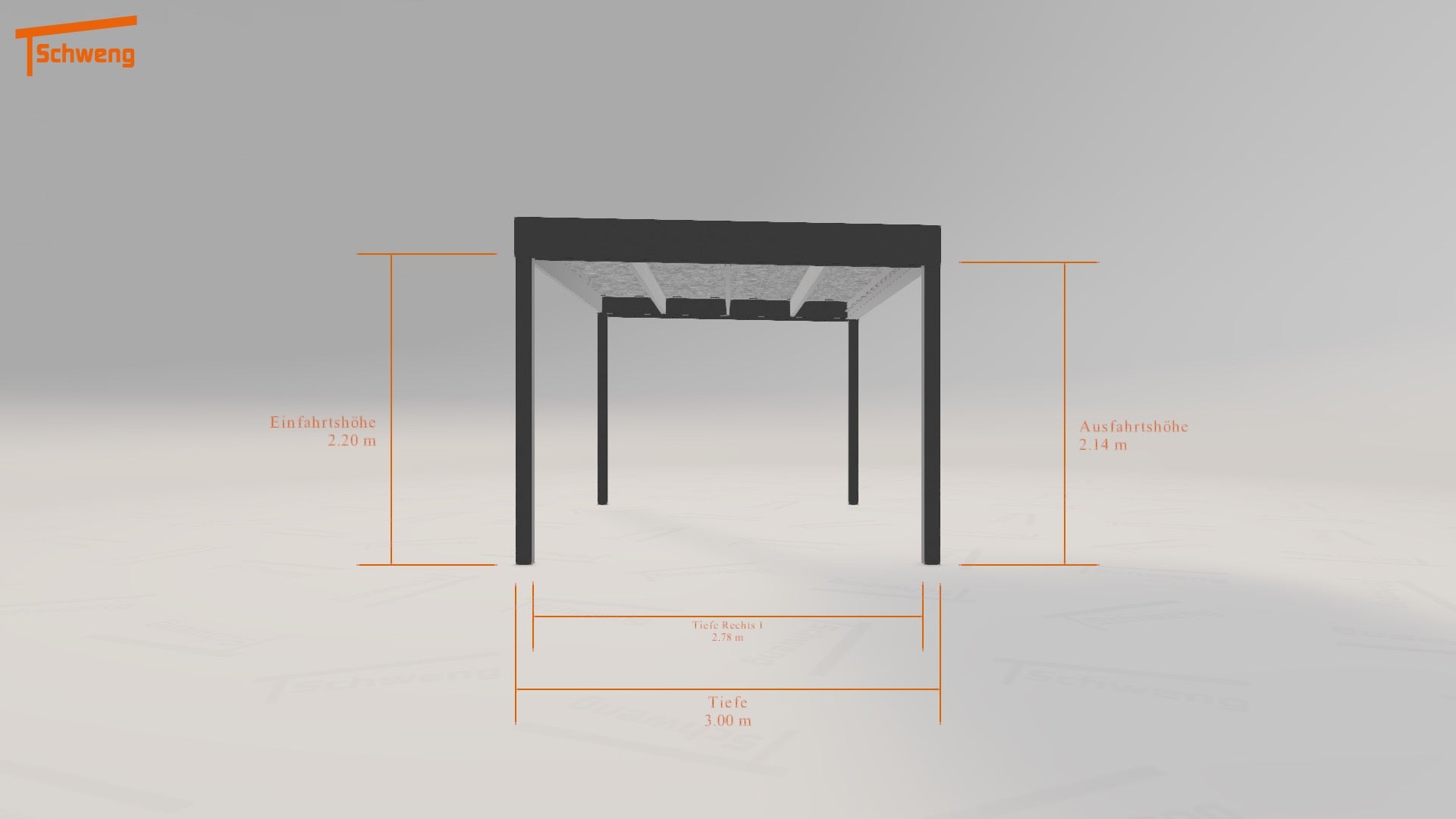 #DE Schweng Flachdachcarport C600 (ID 5m2gj4) #MTG 