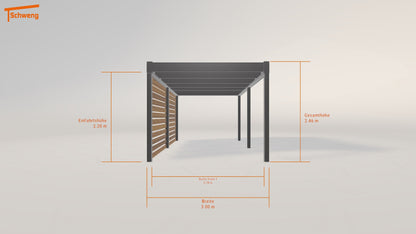 #DE Schweng Flachdachcarport C600 (ID 773378) 